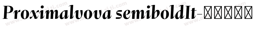 Proximalvova semiboldIt字体转换